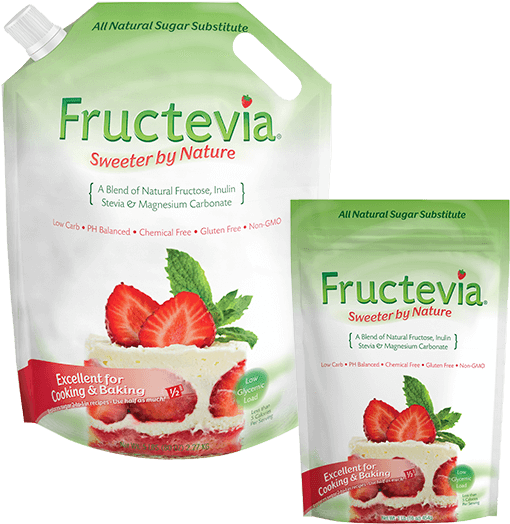 Stevia Infused Non-gmo Crystalline Fructose - Steviva Fructevia - 1 Lb Bag (525x523), Png Download