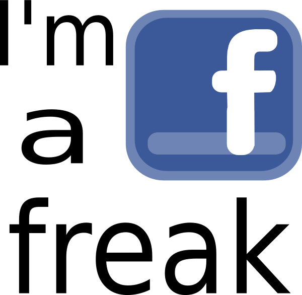 This Free Clipart Png Design Of I M A Facebook Freak (600x586), Png Download