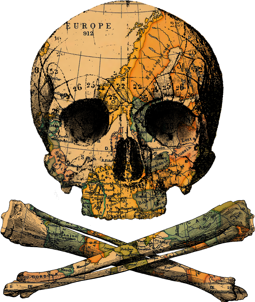 Treasure Map - Treasure Map Skin Sony Playstation 4 Slim (571x495), Png Download