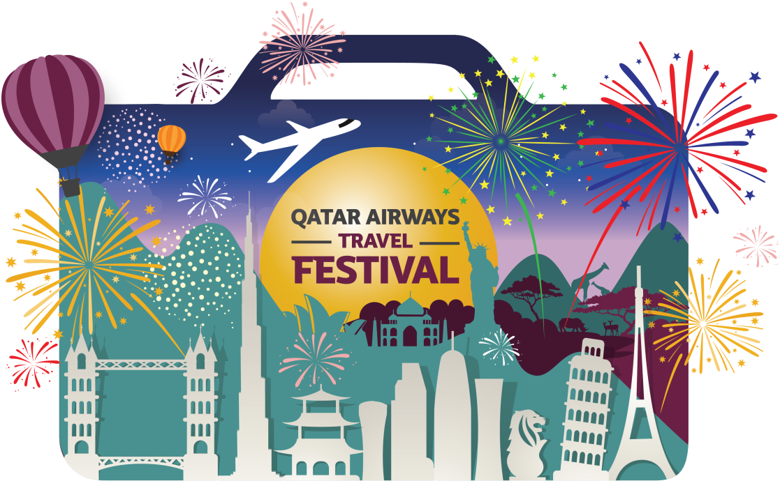 Qatar Airways Travel Festival 2018 (1280x905), Png Download