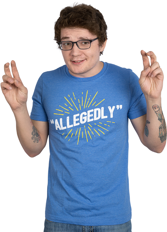 We Have New Shirts But Most Importantly New Pngs Of - Rooster Teeth Allegedly Shirt (800x800), Png Download