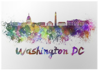 Washington Dc Watercolor (400x400), Png Download