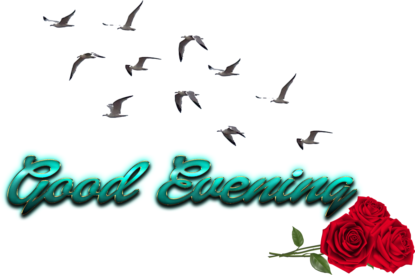 Good Evening Free Png Image - Cb Birds Png Picsart (1920x1200), Png Download