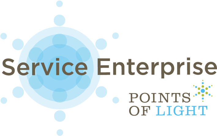 Service Enterprise Points Of Light Logo (768x474), Png Download