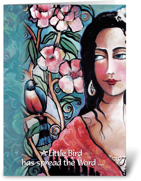 Gypsy Art, Birthday Greeting Greeting Card - Greeting Card (700x792), Png Download