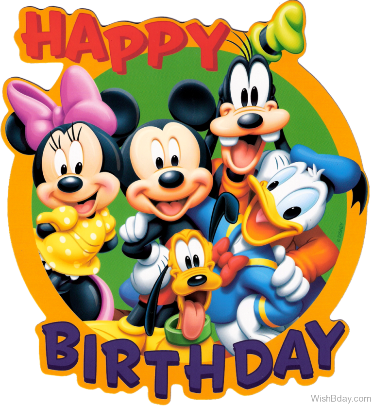 Download Cartoon Birthday Wishes - Disney Birthday PNG Image with No  Background 