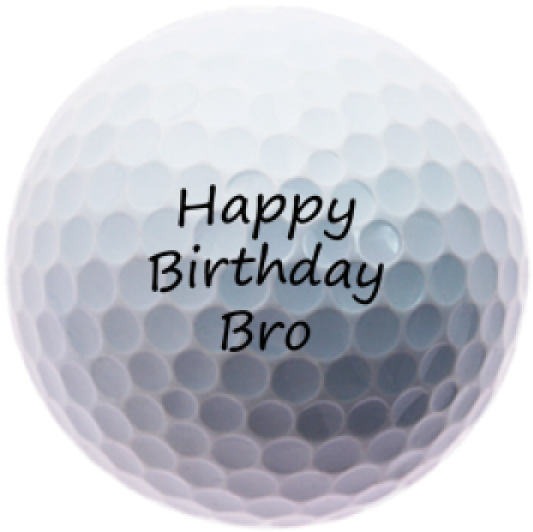 Happy Birthday Bro Pic - Happy Birthday Golfball (600x600), Png Download