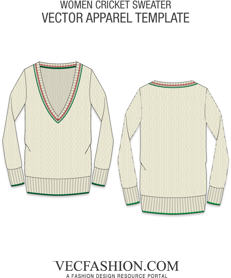 Women Cricket Sweater Vector Template - Snow Beach Jacket Template (1000x1000), Png Download