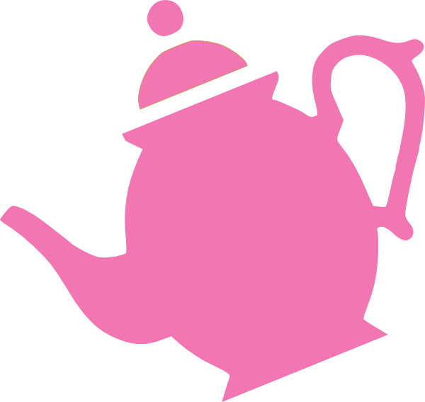 Tea Cup Clipart Png - Clip Art Pink Tea Pot (600x567), Png Download