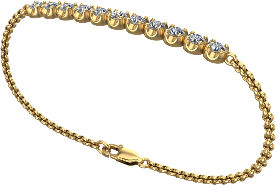 Majoris 18k Gold Bracelet - Gemstone (1024x768), Png Download