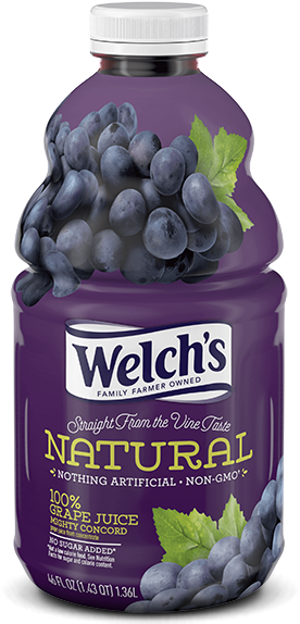 Thumbnail - Welch's Natural Grape Juice (600x600), Png Download
