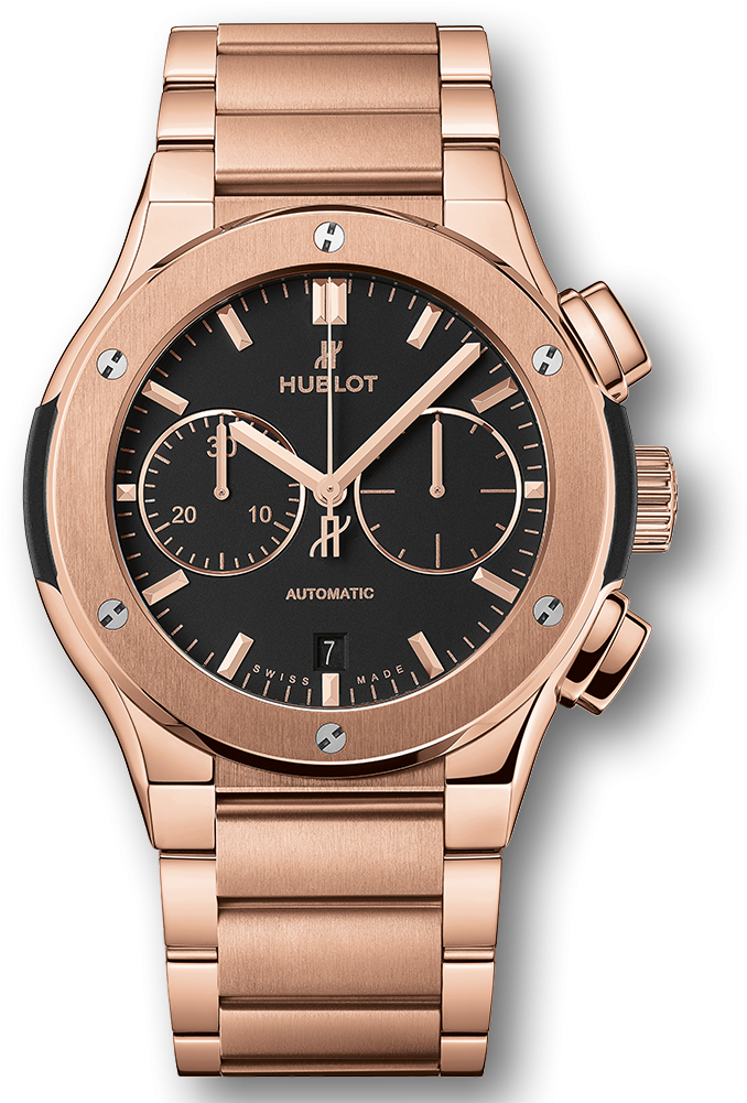 Classic Fusion Chronograph King Gold Bracelet - Hublot Classic Fusion Chronograph 45mm 520.nx.1170.nx (1000x1000), Png Download