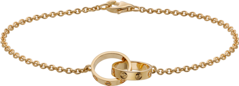 Cartier Love Yellow Gold Bracelet - Cartier Interlocking Love Bracelet (800x600), Png Download