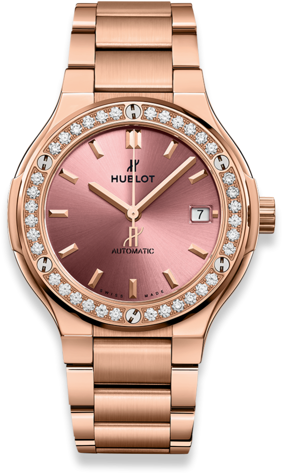 Classic Fusion King Gold Pink Bracelet - Hublot 568 Nx 891p Nx 1204 (1000x1000), Png Download