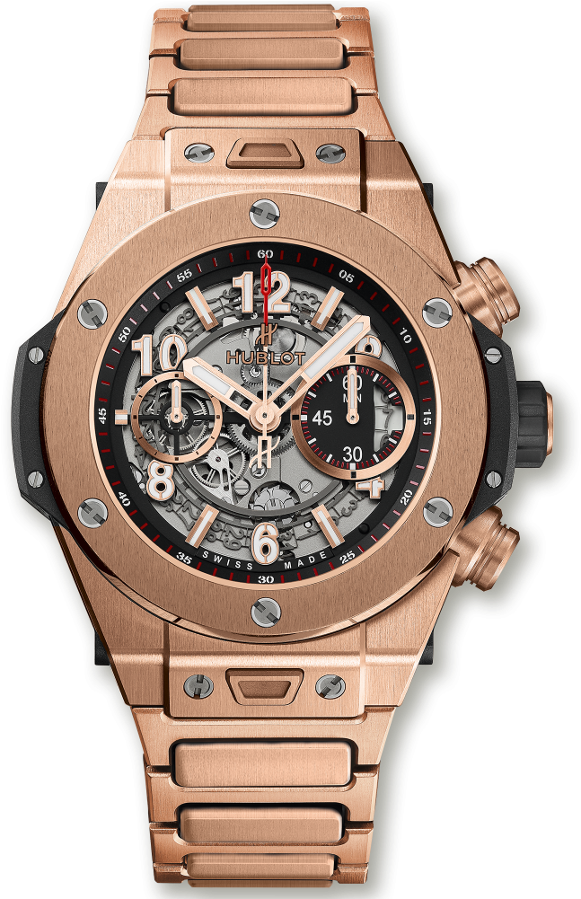 Big Bang Unico King Gold Bracelet - Hublot Big Bang Unico King Gold Ceramic Bracelet (1000x1000), Png Download