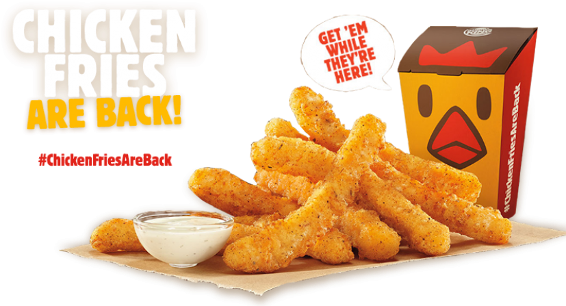 F5636ea5- - Burger King Chicken Fries (918x516), Png Download