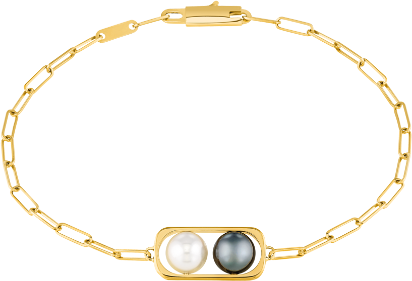 2 Perles Chain Bracelet - Lorraine Schwartz Evil Eye Bracelet (850x850), Png Download