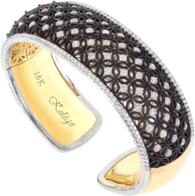 Kgb 106bk 18k Gold Bracelet - Flag (700x700), Png Download