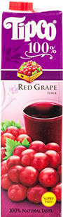 Tipco 100% Red Grape Juice - Tipco Red Grape Juice (504x308), Png Download