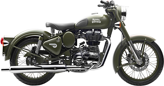 2017 Royal Enfield Classic Battle Green In Fort Myers, - Royal Enfield Green Battle (600x463), Png Download