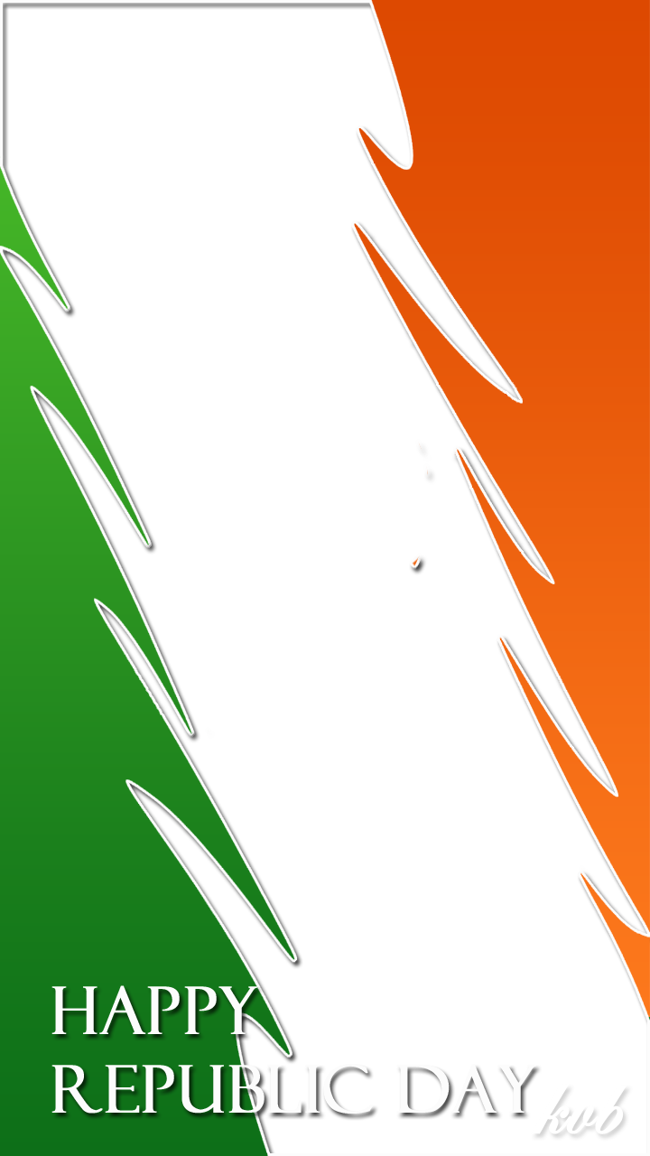 Download Indian Tricolor Frame Freeproducts - Happy Republic Day Frame Png  PNG Image with No Background 