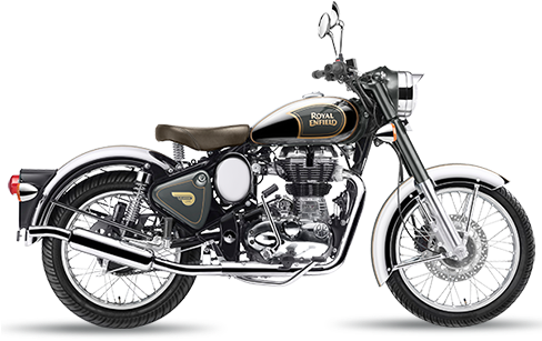 Book A Test Ride - Royal Enfield Classic 500 Chrome (487x411), Png Download