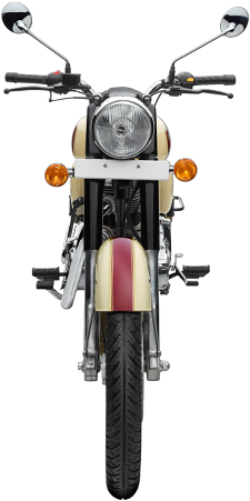 Classic 500 Front Motorcycle - Royal Enfield Classic Front (600x463), Png Download