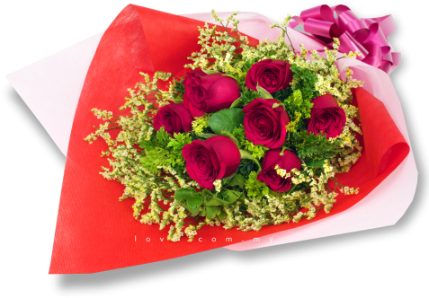 Love Rose Bouquet - Flower Bouquet (480x480), Png Download