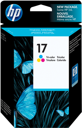 Hp 17 Tricolor Ink C6625a - Ink Cartridge Hp 10 (573x430), Png Download