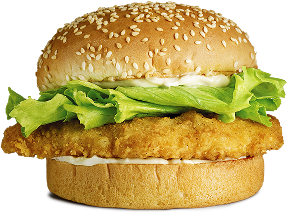 Chubby Chicken® Burger - Poulet Chubby (600x436), Png Download