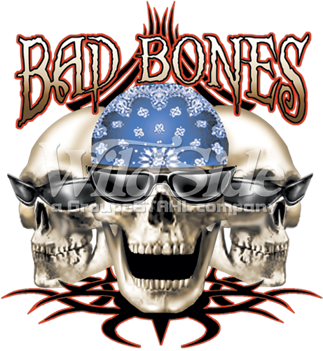 Bad Bones - 17 Inch Laptop Sleeve Bad Bones Skulls Sunglasses (525x525), Png Download