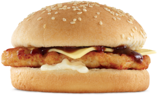 Chicken & Cheese Burger - Oporto Chicken And Cheese Burger (400x401), Png Download