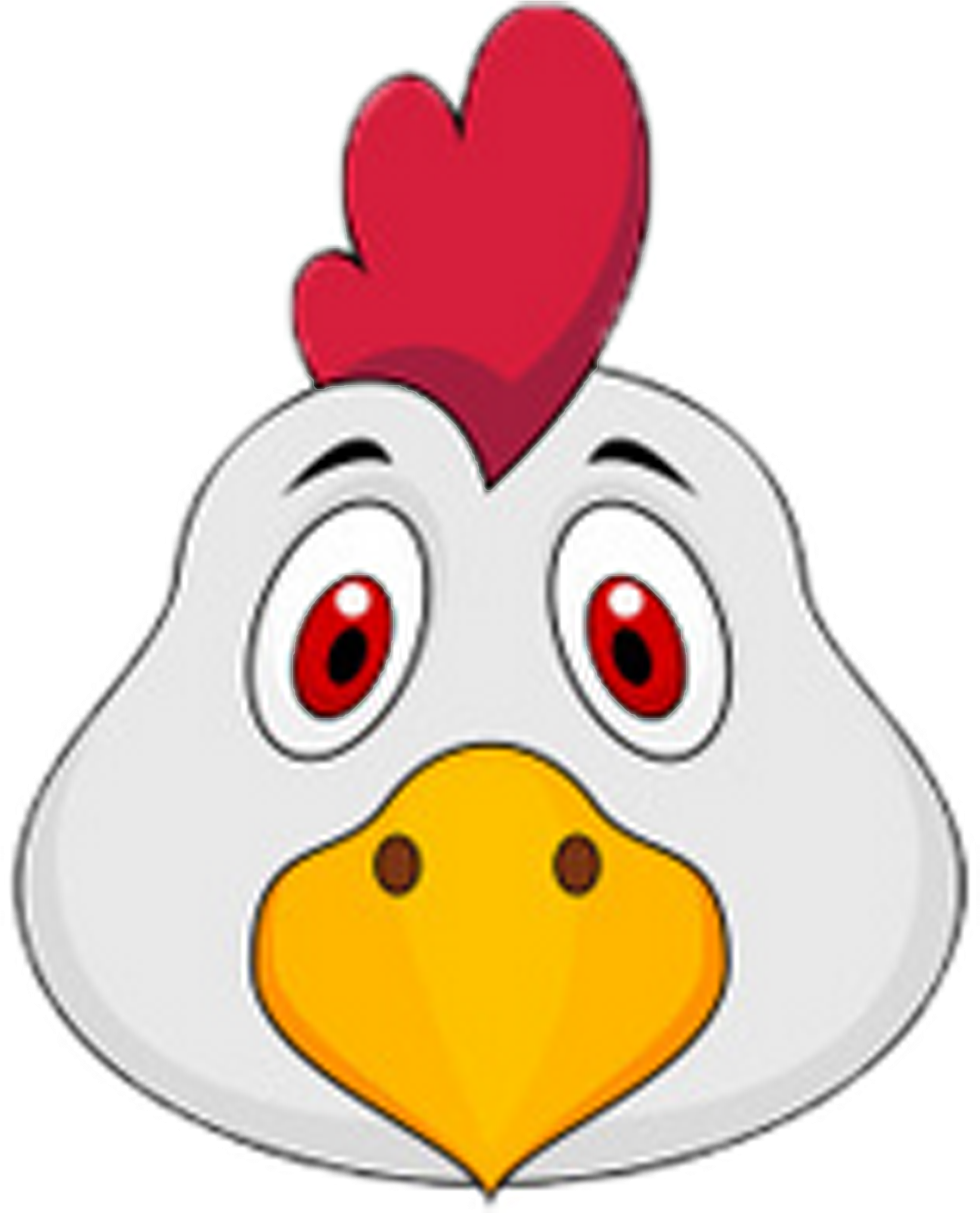 Chicken Rooster Drawing Animation - Chicken Avatar (2362x2306), Png Download