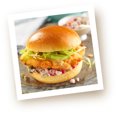 Brioche & Buttermilk Chicken Burgers With Spicy Mayo - Slider (379x369), Png Download