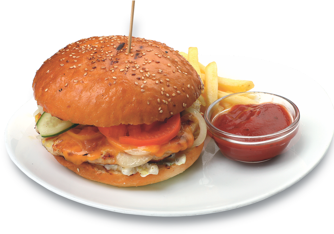 Chicken Burger (1200x900), Png Download