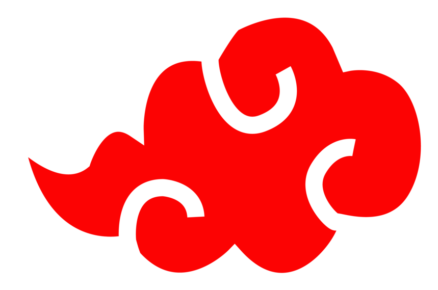 Vector - Clouds - Png - Akatsuki Cloud Clip Art (1024x568), Png Download
