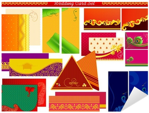 Vector Illustration Of Indian Wedding Invitation Card - Wedding Invitation (400x400), Png Download