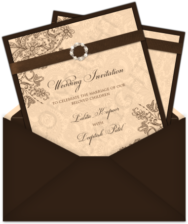 Wedding Invitation Symbols Png Letter Style Email Indian - Wedding Invitation (406x471), Png Download