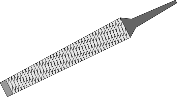 Hand Tool File Download Computer Icons - File Tool Clipart Black And White (622x340), Png Download
