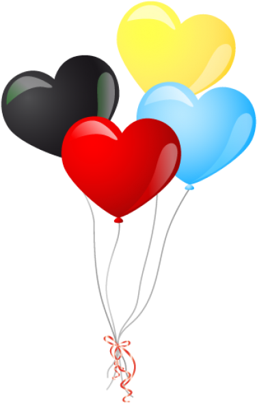 Heart Shape Balloon Icon - Heart Balloons (600x600), Png Download