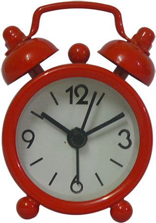 Alarm Clock Isolated On White Background, Old Red Round - Time Management Techniques (800x800), Png Download