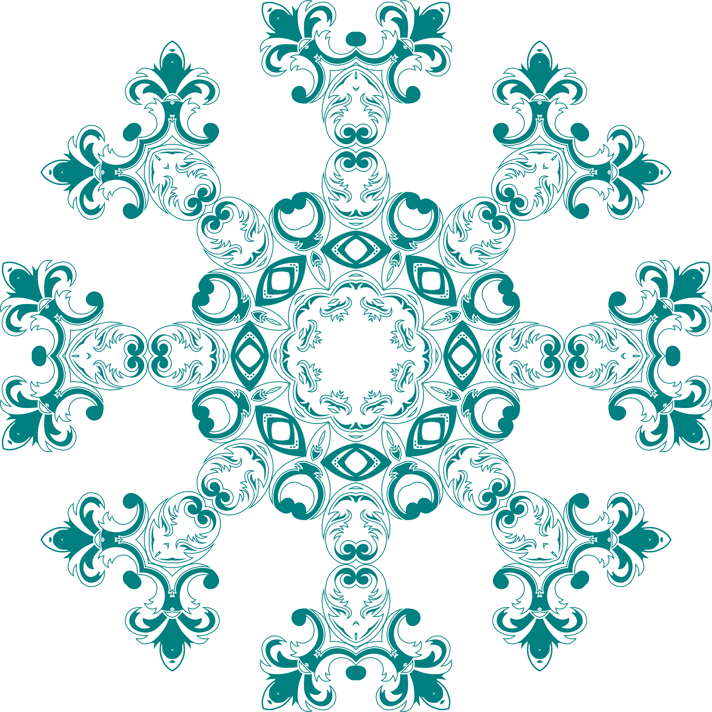 This Free Icons Png Design Of Vintage Floral Design (2336x2336), Png Download