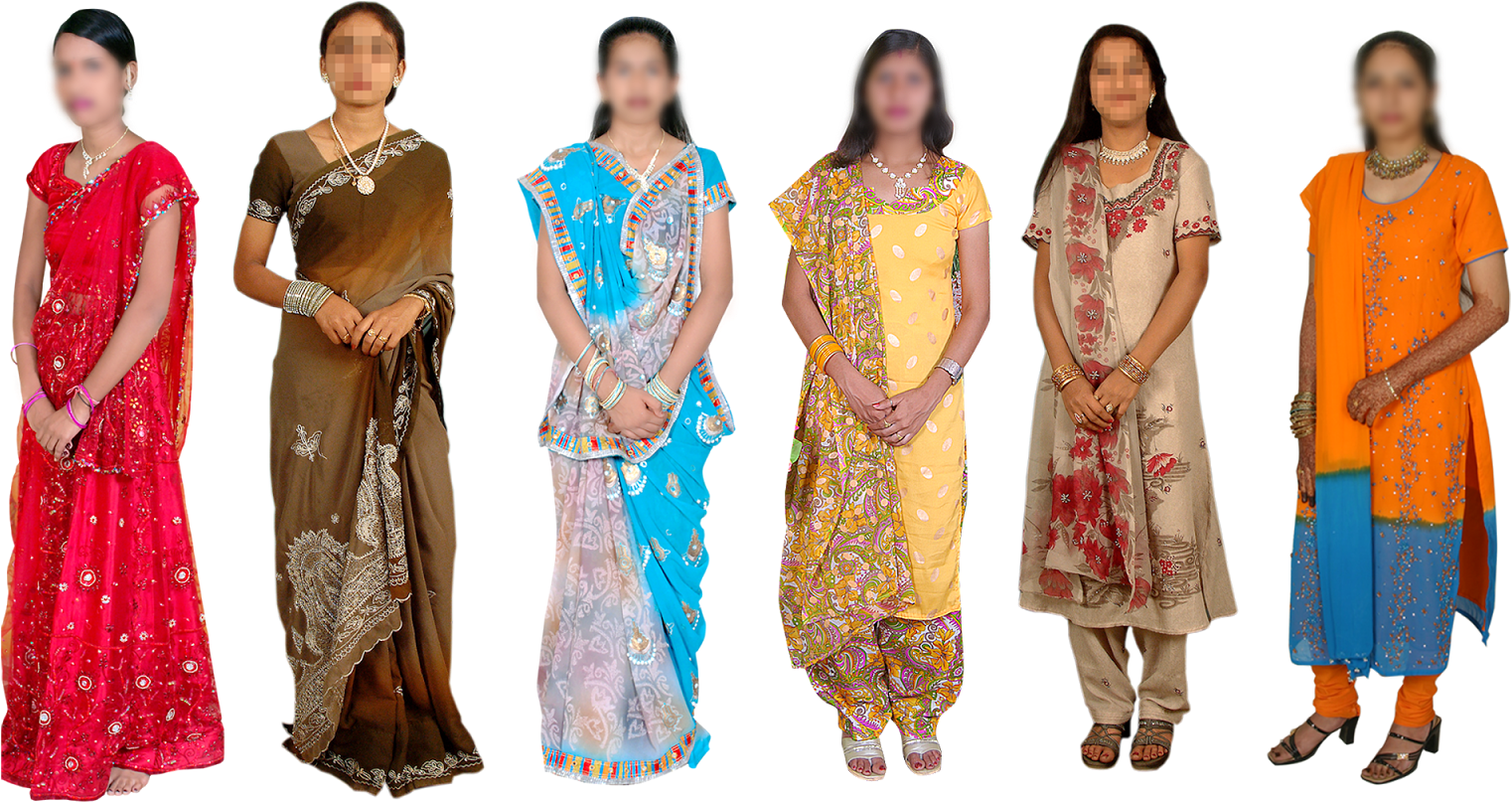 Ladies Saree And Chudidaar - Sari (1600x960), Png Download