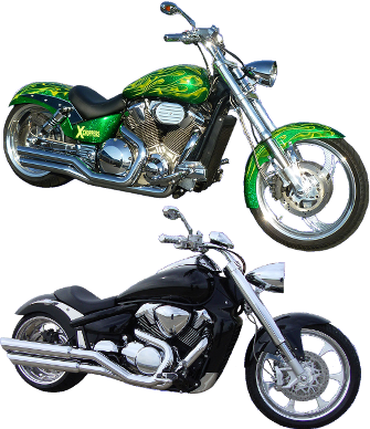 Vtx Xchoppers - Honda Vtx 1800 Parts (335x388), Png Download
