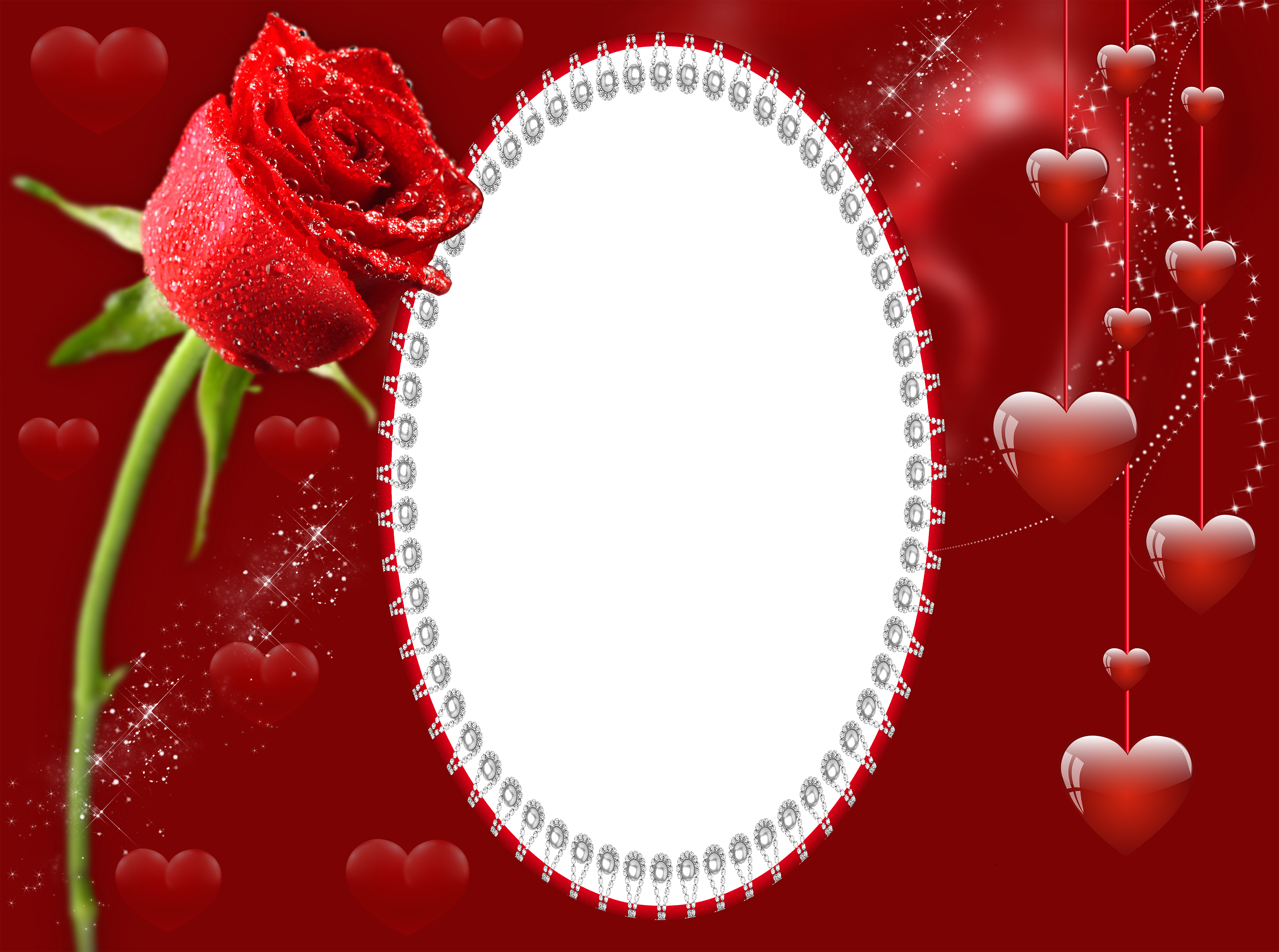 Romantic Love Frames Png Download - Transparent Romantic Frames Png (4000x2977), Png Download