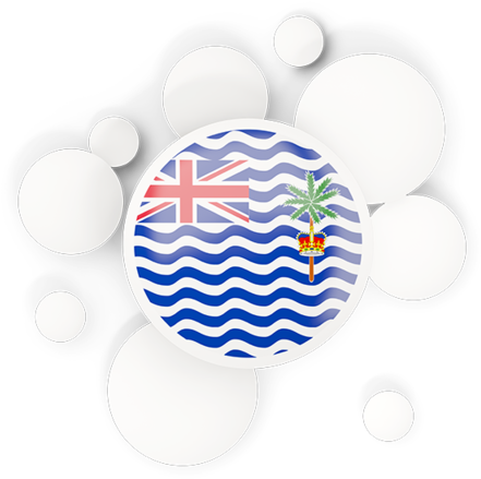 Round Flag With Circles - Graphics And More The British Indian Ocean Territory (640x480), Png Download