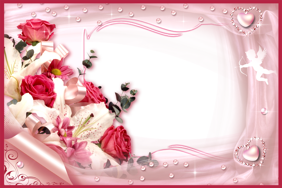 Floral Frame Png Images Free Download - Free Online Card Frames (1181x787), Png Download