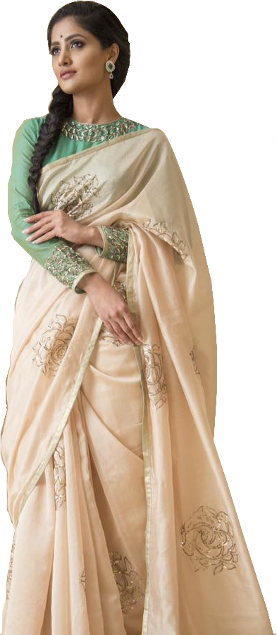 Sarees - Mamatha Tulluris (393x900), Png Download