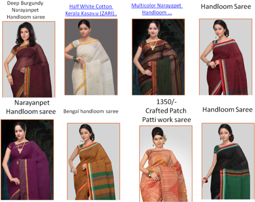 Different Quality Cotton Sarees - Silk (500x416), Png Download