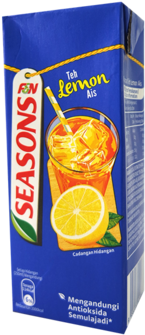F&n Seasons Refreshing Ice Lemon Tea Drink - Seasons Ice Lemon Tea Packet (350x350), Png Download
